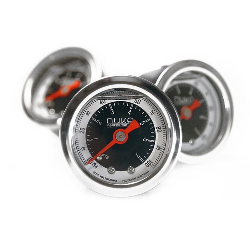 Nuke Performance Polttoainelinjan painemittari 7 BAR / 100 PSI