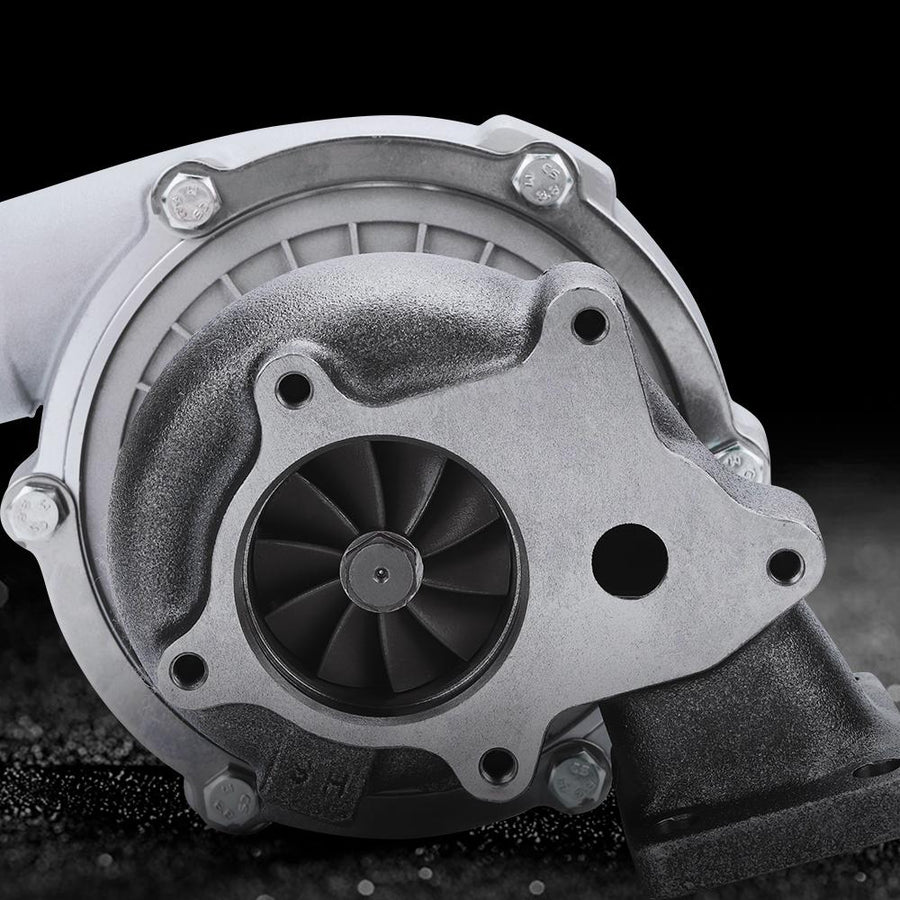 Universaali T3 T4 T04E Turbo Turboahdin .57 A/R Öljyjäähdytteinen turbiini, 5-pulttinen laippa, 1.5-2.5L 400 hv