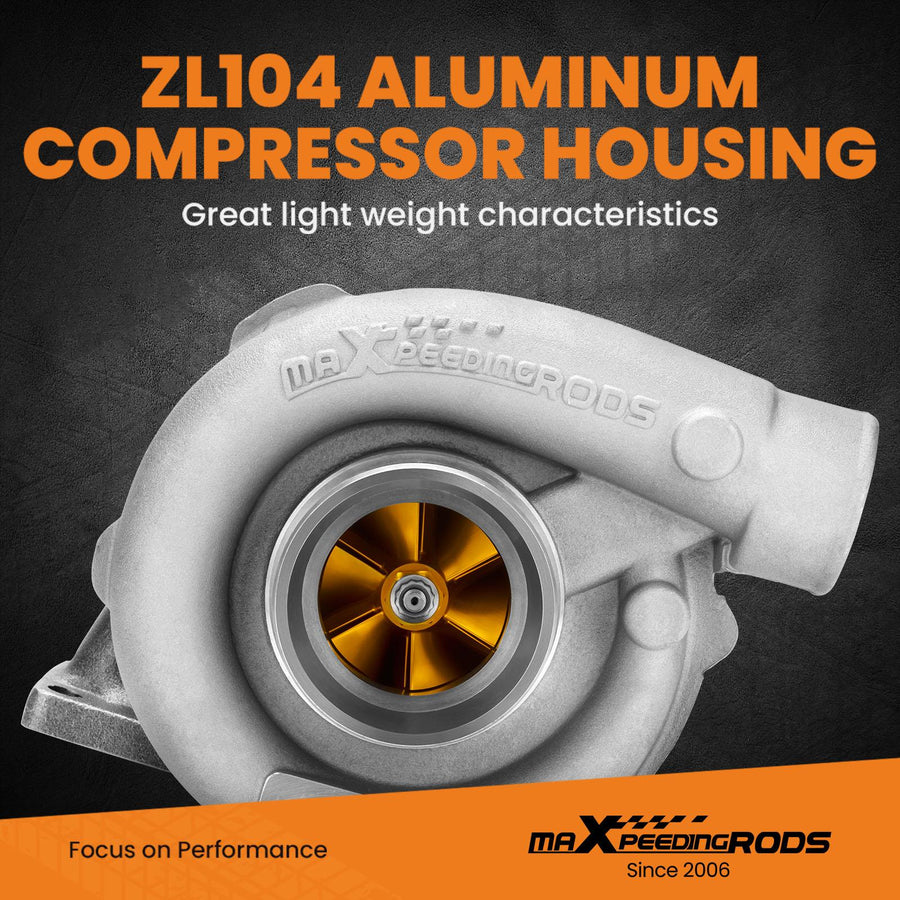 Billet kompressorin pyörä yleismallinen turbo Turboahdin T3T4 T04E T3 .63 A/R turbiini 1.5L-2.5L moottorille, 400 hv