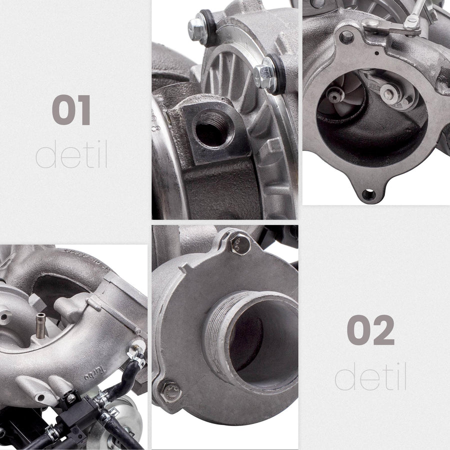 Turboahdin Audi A4 A5, VW Volkswagen 2.0 TFSI 2009-2012 Quattro 06H145702L 06H145701Q