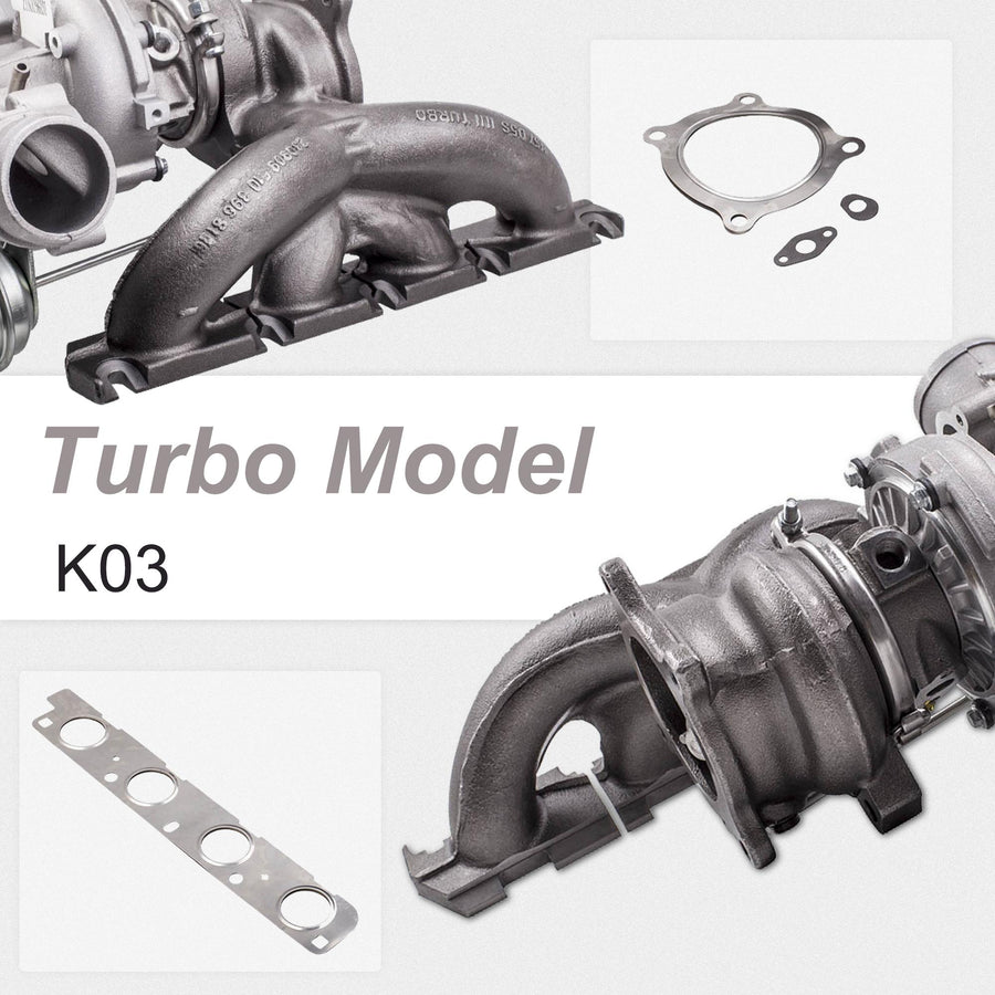 Turboahdin Audi A4 A5, VW Volkswagen 2.0 TFSI 2009-2012 Quattro 06H145702L 06H145701Q