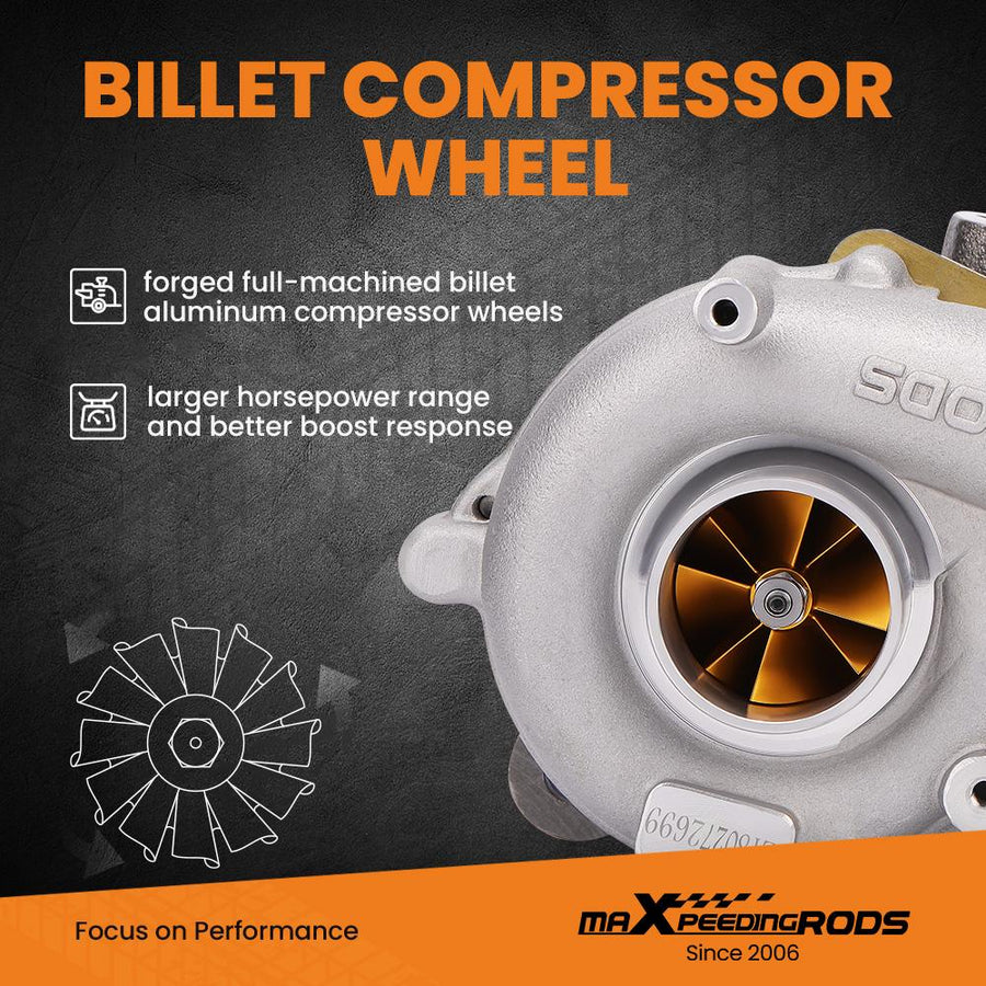 K04-001 Turbo – Audi / VW / Seat / Skoda 1.8T | K03S-päivitys, Billet-pyörä