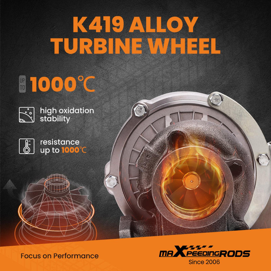Billet kompressorin pyörä katuversio Turboahdin täydellinen 4- tai 6-sylinterisille, 1.5L-2.5L moottoreille