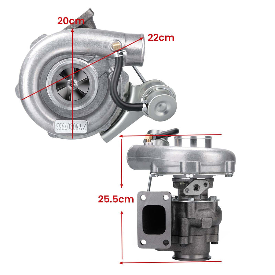 Universaali T3 T4 TO4E trimmi 73 44 V-panta öljyjäähdytteinen Turbo 1.5-2.5L