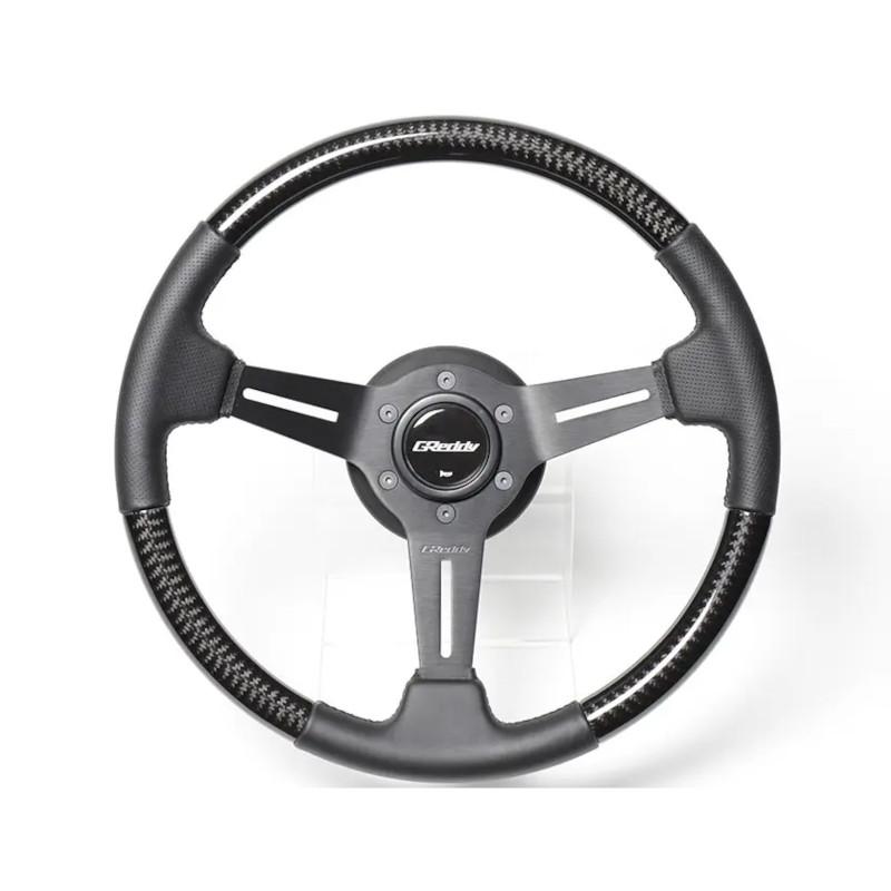 GReddy Sports "Real Carbon" Ratti (47 mm syvyys), mustat puolat - 340 mm