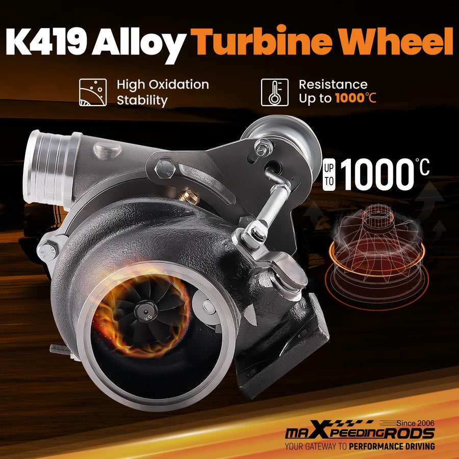 T25 Kaksoiskuulalaakeroitu Billet Turbo 0.70 AR 350B-660HP Yleismallinen 1.4L-3.0L moottoreille