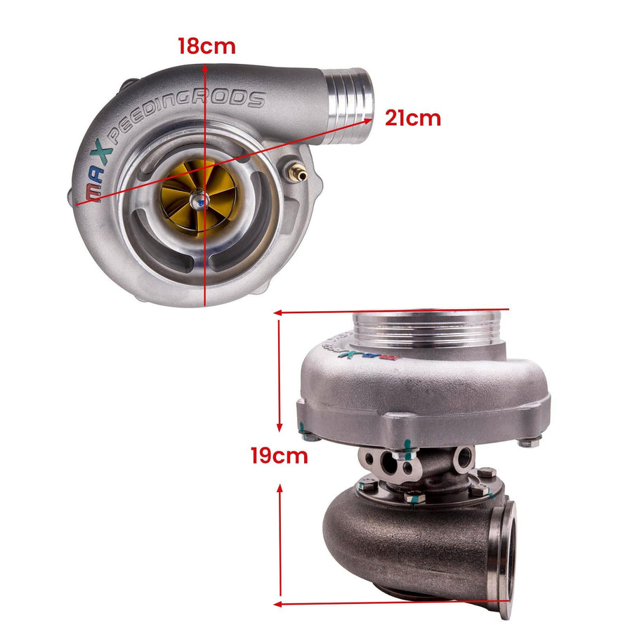 Billet Anti-Surge Kompressorin pyörä Racing Turbo GT3071 v-laippakiinnitys A/R 0.82 0.63 enintään 3.0 bar