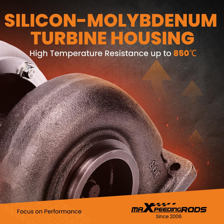 Billet kompressorin pyörä katuversio Turbo Turboahdin GT45 T4 V-laippa kom. A/R .66 A/R 1.05 öljyjäähdytteinen 600+hv
