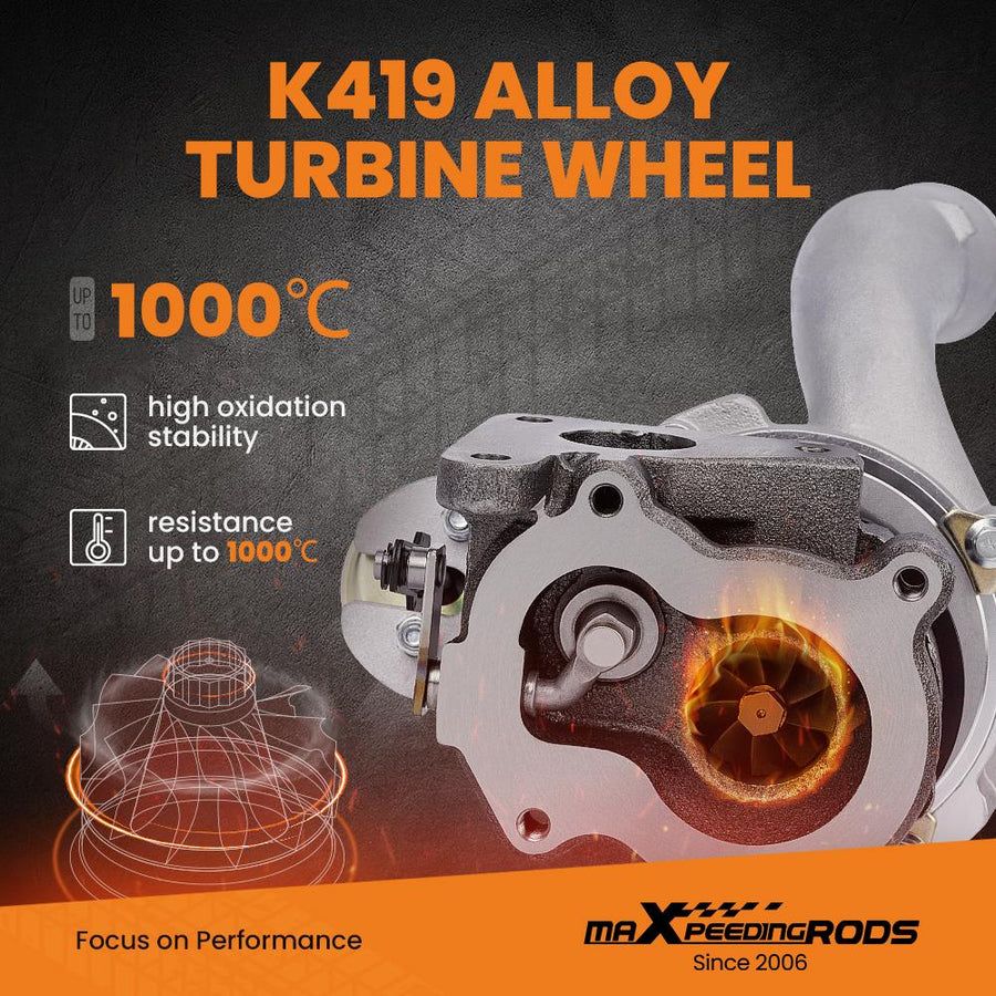 Billet-kompressorin pyörä Turbo RENAULT SCENIC MEGANE 1.9DCI F9Q 2000- 703245-0001 53039700048