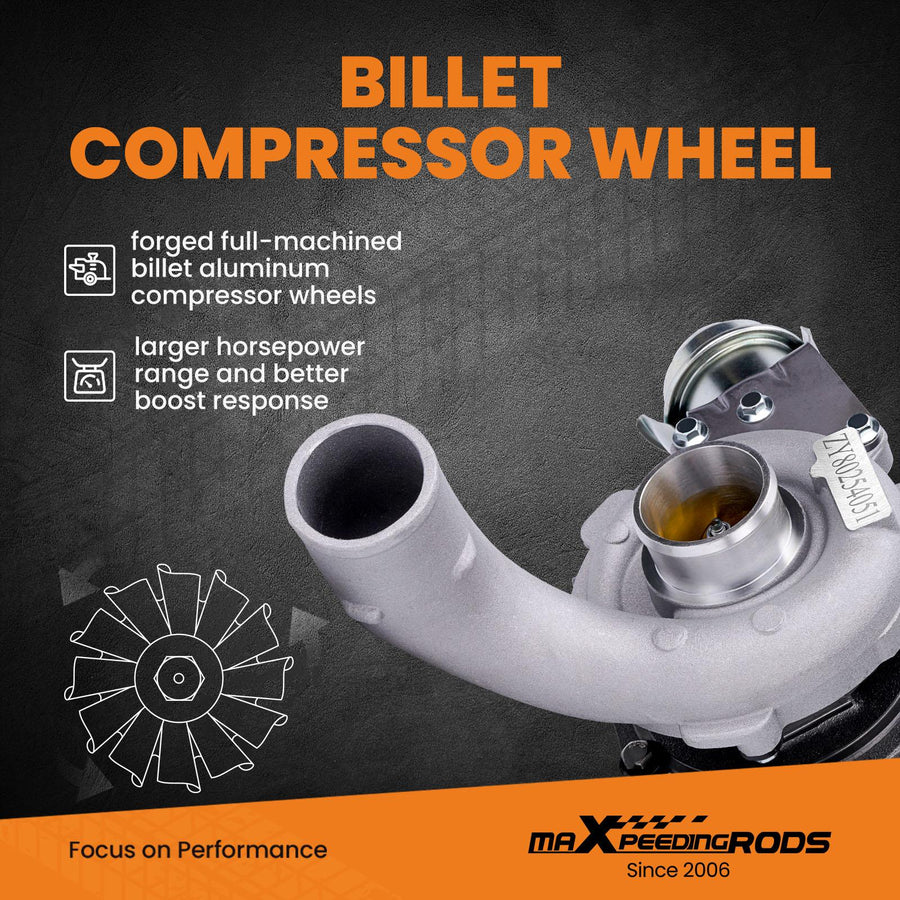 Billet kompressorin pyörä Turboahdin Renault Laguna 2 Estate 1.9 DCI 120 hv 8200322125 708639-0006