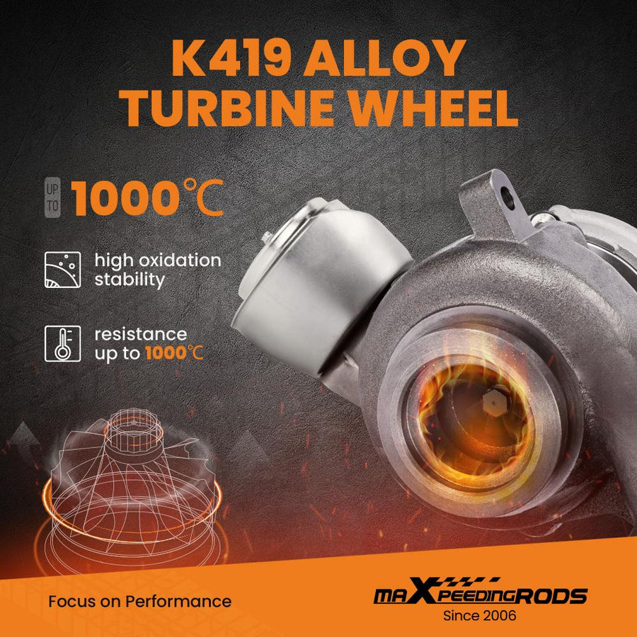 Turbo Turbolader Audi A3, VW Passat, Golf MK5 2.0 TDI BKD AZV Billet Wheel