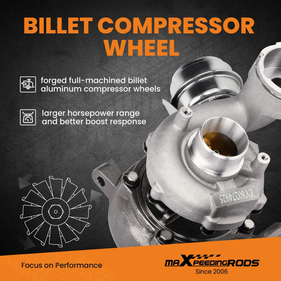 Turbo Turbolader Audi A3, VW Passat, Golf MK5 2.0 TDI BKD AZV Billet Wheel