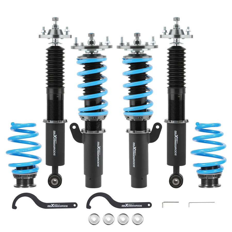 Maxpeedingrods T6 Coilover-alusta – BMW E46 3-sarja, 24-port. säätö
