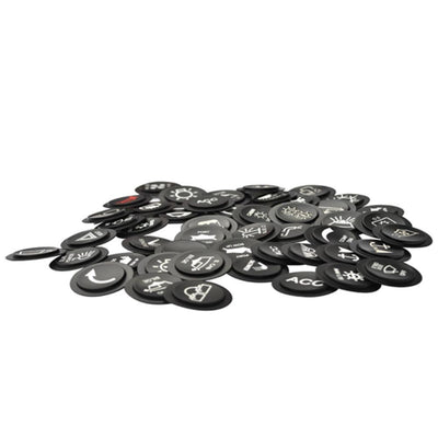 EcuMaster CAN Näppäimistön painikemerkit 15mm