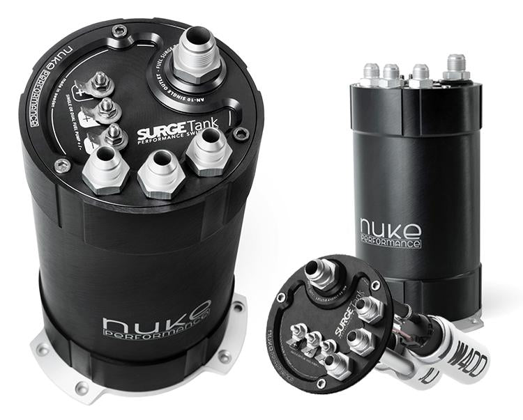 Nuke Performance 2G Fuel Surge Tank 3.0 litraa Deatschwerks DW400 -pumpulle