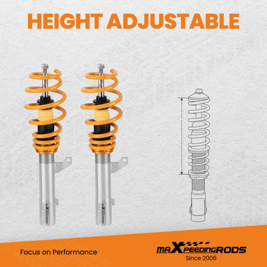 Katukäyttöön Coilover-alustasarja VW Caddy 2K / Mk3 2004-2015 1.6 1.9 2.0TDi