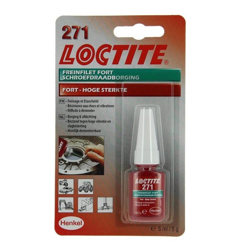Loctite 271 Lujakestoinen Kierrelukite (Punainen, 5 ml)