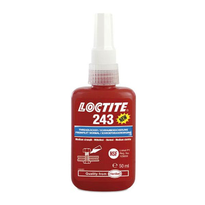 Loctite 243 Keskiluja Kierrelukite (Sininen, 50 ml)