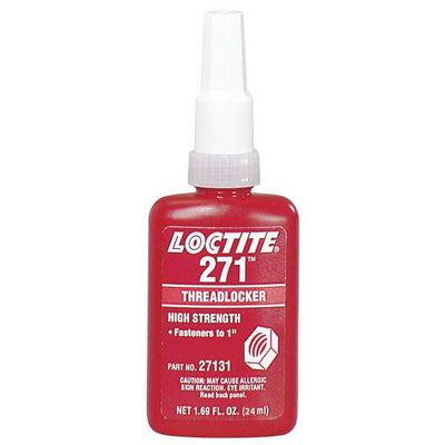 Loctite 271 Lujakestoinen Kierrelukite (Punainen, 24 ml)