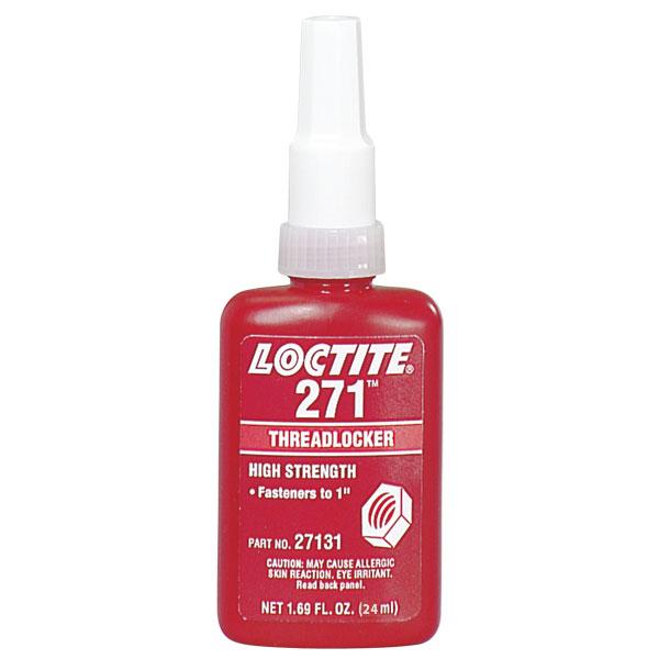 Loctite 271 Lujakestoinen Kierrelukite (Punainen, 24 ml)