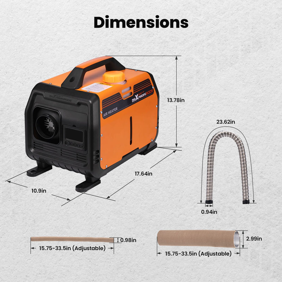 1-5 kW Säädettävä Diesel Lämmitin + Bluetooth