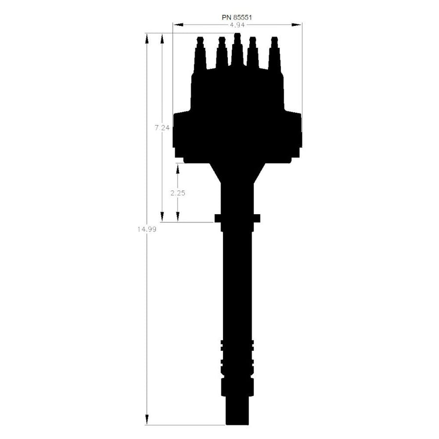 MSD Pro-Billet Jakaja Chevrolet V8 Moottoriin