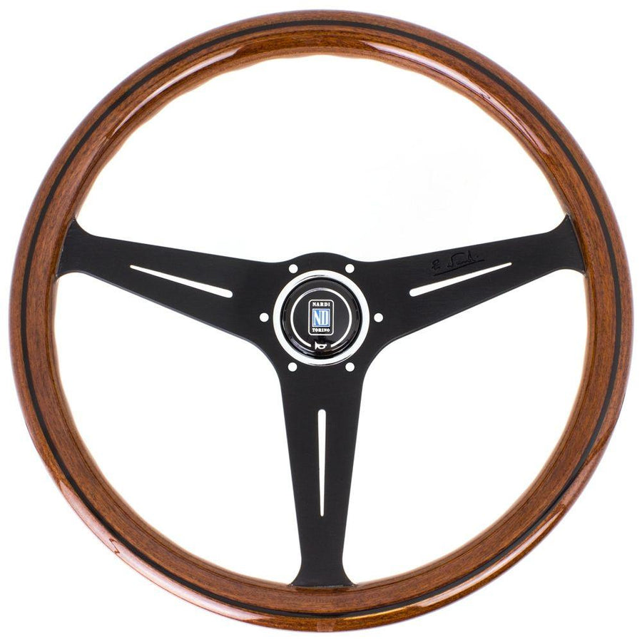 Nardi Classic ND39 Ratti, Puu, Musta Upotus, Mustat Puolat, 30 mm Syvyys