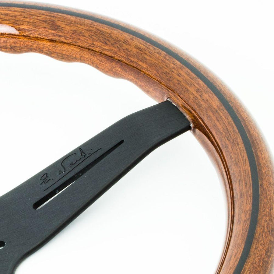 Nardi Classic ND34 Ratti 340 mm – puu, musta inlay & mustat puolat