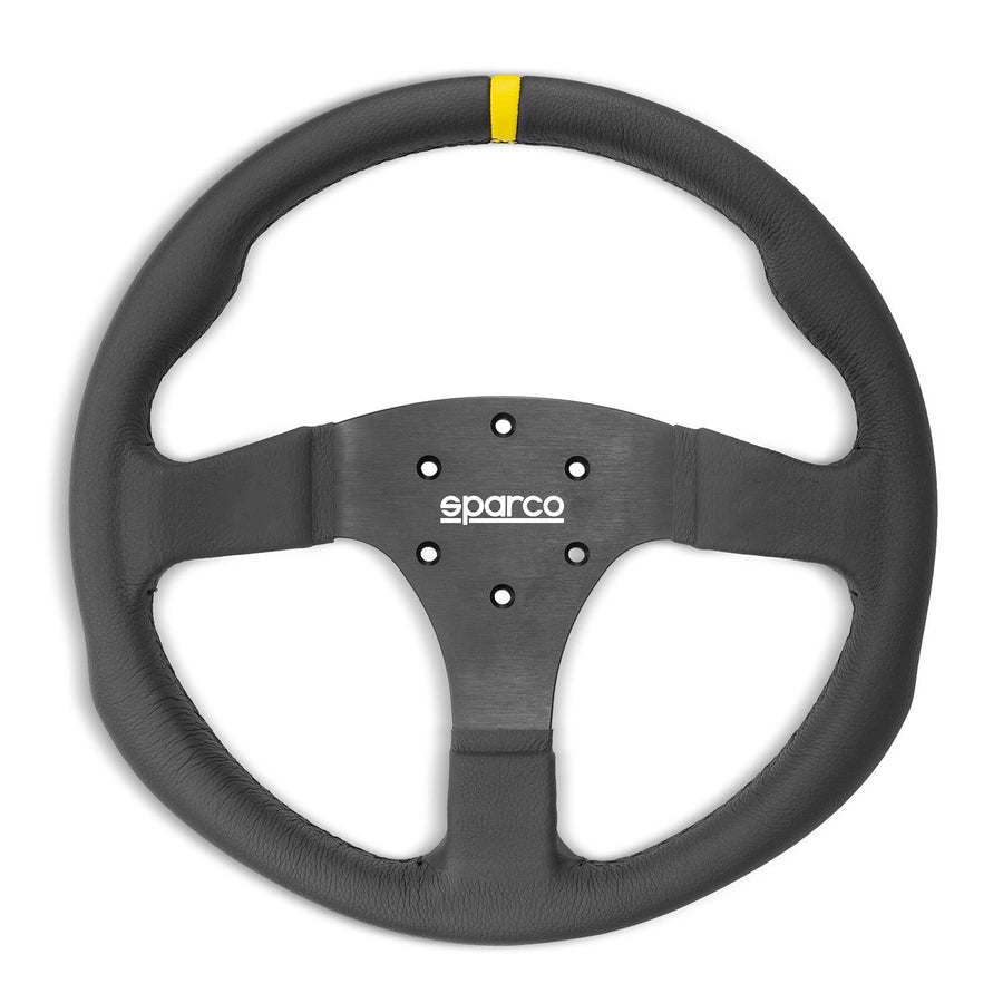 Sparco R350 Litteä Ratti, Nahka