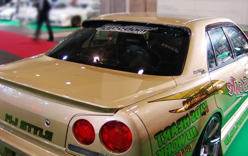 Origin Labo Katto Spoileri Nissan Skyline R34 (4-ovinen)