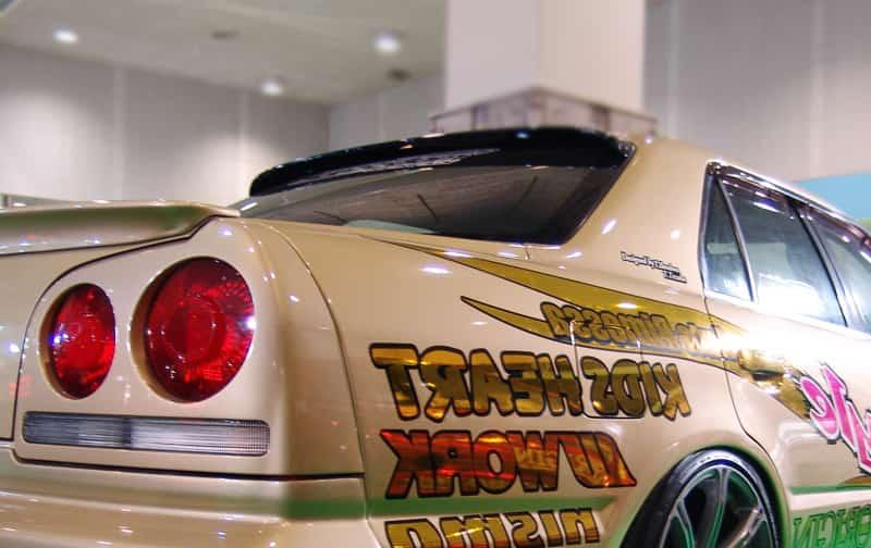 Origin Labo Katto Spoileri Nissan Skyline R34 (4-ovinen)
