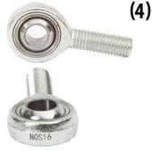 (No. 4) Ã˜16 mm Uniball, M16x2.0 kierre