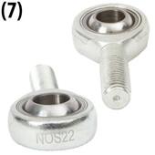 (No. 7) Ã˜22 mm Uniball, M18x1.5 kierre
