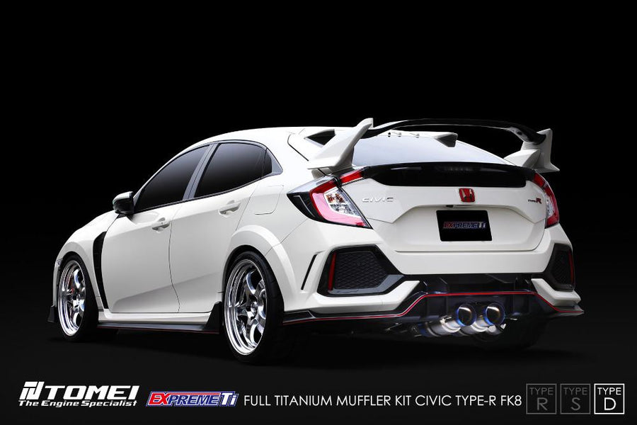 Tomei Expreme Ti Type-D pakoputkisto Honda Civic Type R FK8