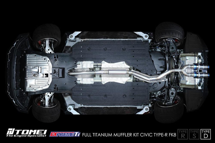 Tomei Expreme Ti Type-D pakoputkisto Honda Civic Type R FK8
