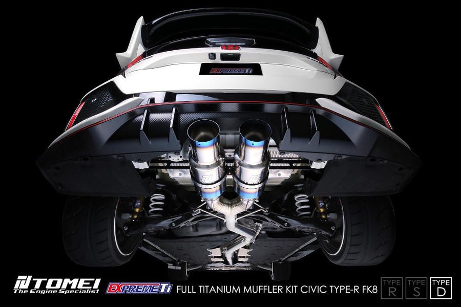 Tomei Expreme Ti Type-D pakoputkisto Honda Civic Type R FK8
