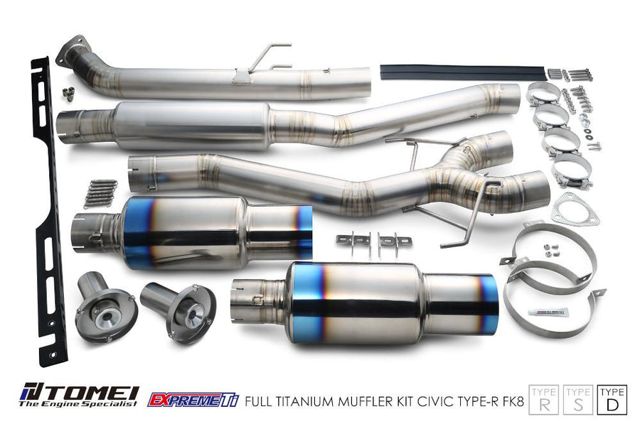 Tomei Expreme Ti Type-D pakoputkisto Honda Civic Type R FK8