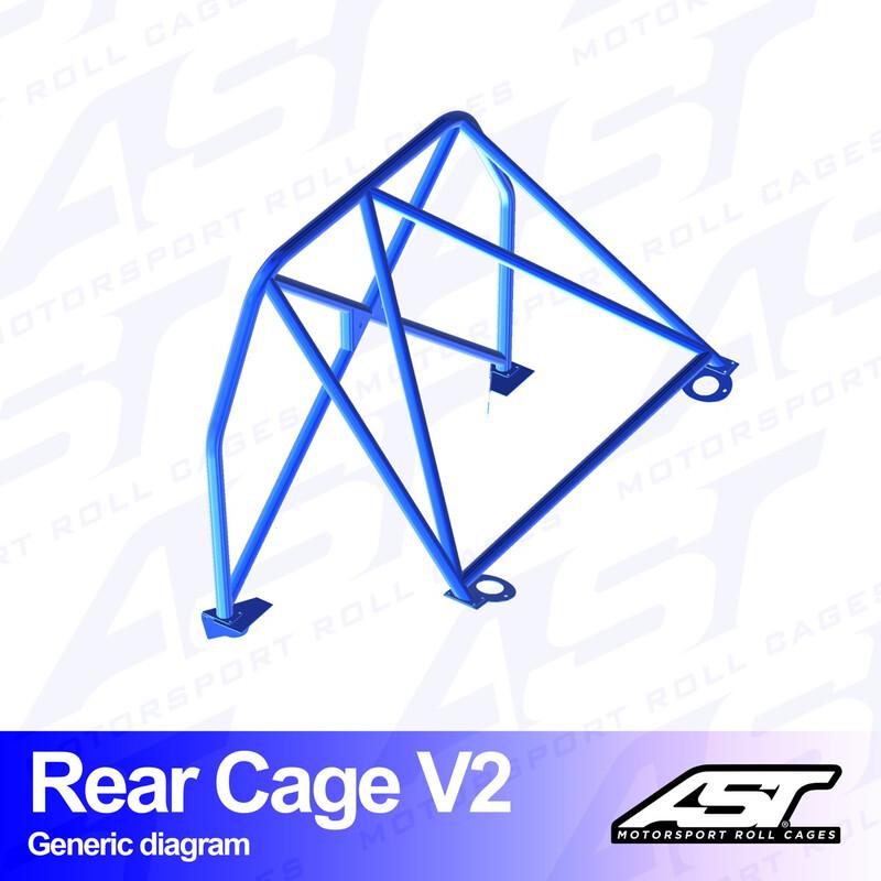 AST Rollcages V2 pultattava takaosan turvakaari Mazda MX-5 NB