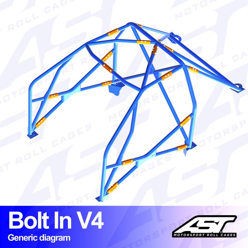 AST Rollcages V4 pultattava 6-pisteen turvakaari Mazda MX-5 ND - FIA-hyväksytty
