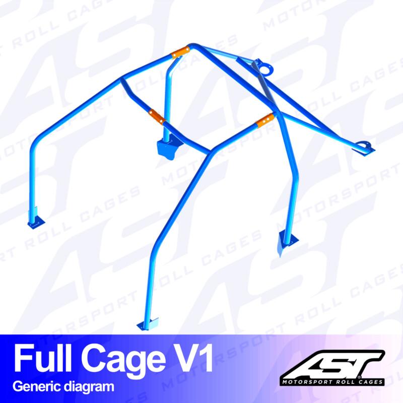 AST Rollcages V1 pultattava 6-pisteen turvakaari Honda Civic AG / AH / AF / AS