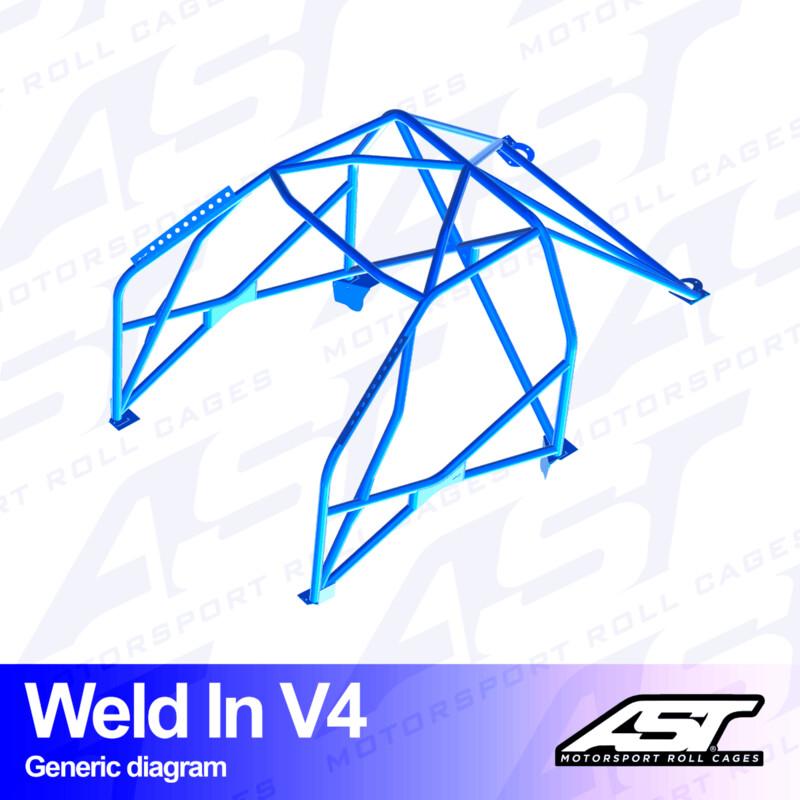 AST Rollcages V4 hitsattava 8-pisteen turvakaari Opel Corsa E