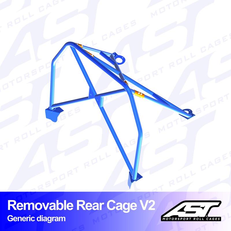 AST Rollcages V2 irroitettava pultattava takaosan turvakaari Mini Classic