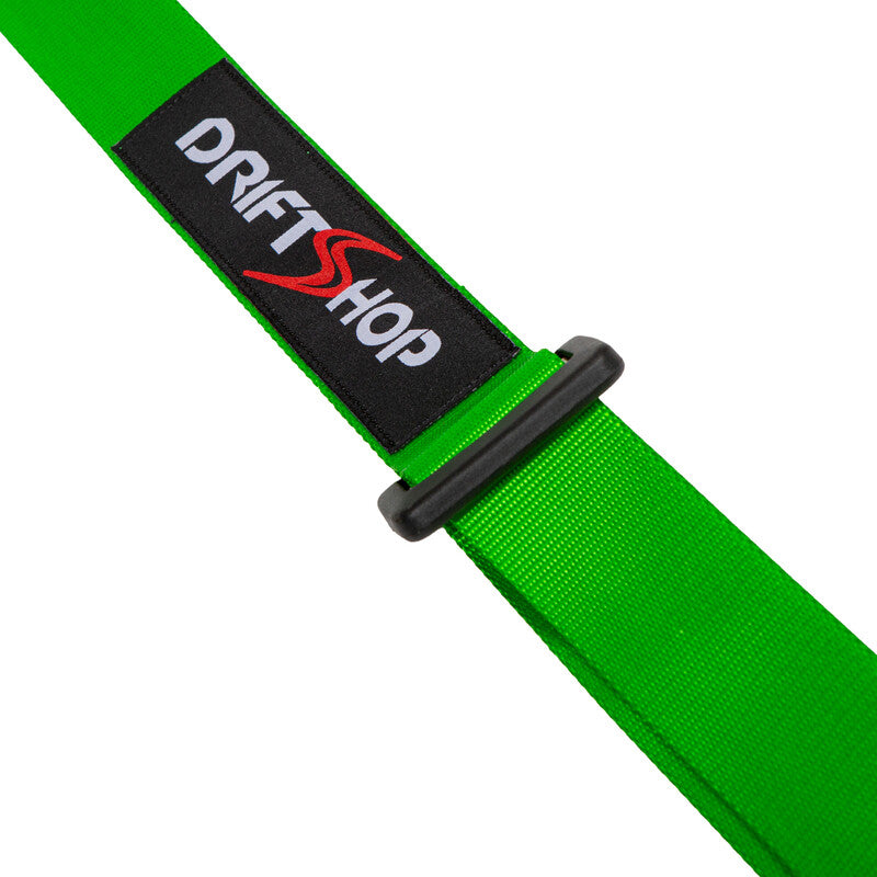 DriftShop 4-pistevyöt 2" - Vihreä - Tiekäyttöön Hyväksytty