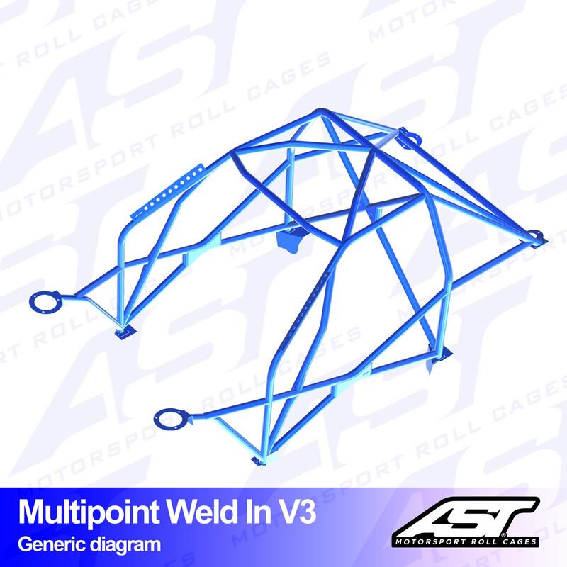 AST Rollcages V3 hitsattava 10-pisteen turvakaari Porsche 968