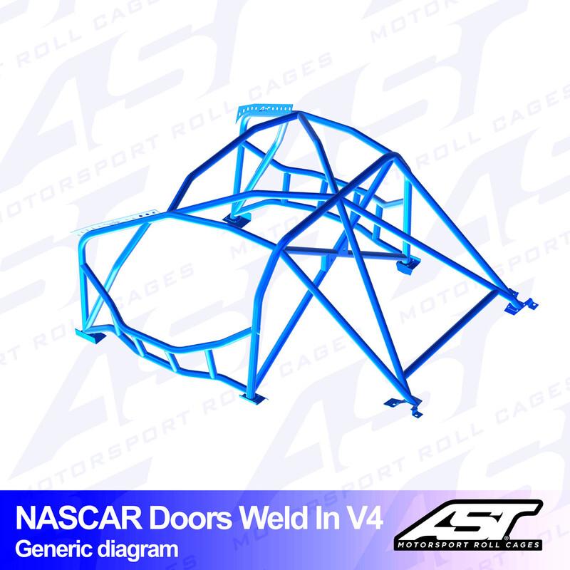 AST Rollcages V4 "Nascar" -tyylinen hitsattava 8-pisteen turvakaari Nissan 350Z