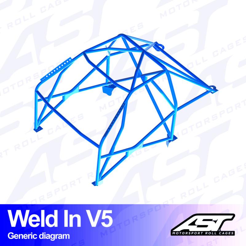 AST Rollcages V5 hitsattava 8-pisteen turvakaari Opel Corsa E