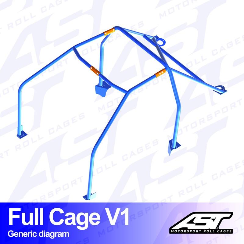 AST Rollcages V1 pultattava 6-pisteen turvakaari Nissan Micra / March K11