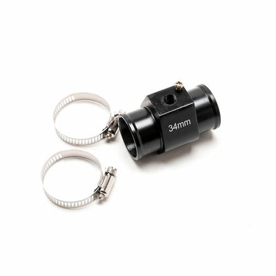 Vesiletkun Lämpötila-anturin Adapteri 28–42 mm – 1/8" NPT Musta Alumiini