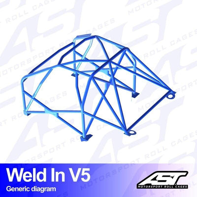 AST Rollcages V5 hitsattava 8-pisteen turvakaari BMW E36 Compact