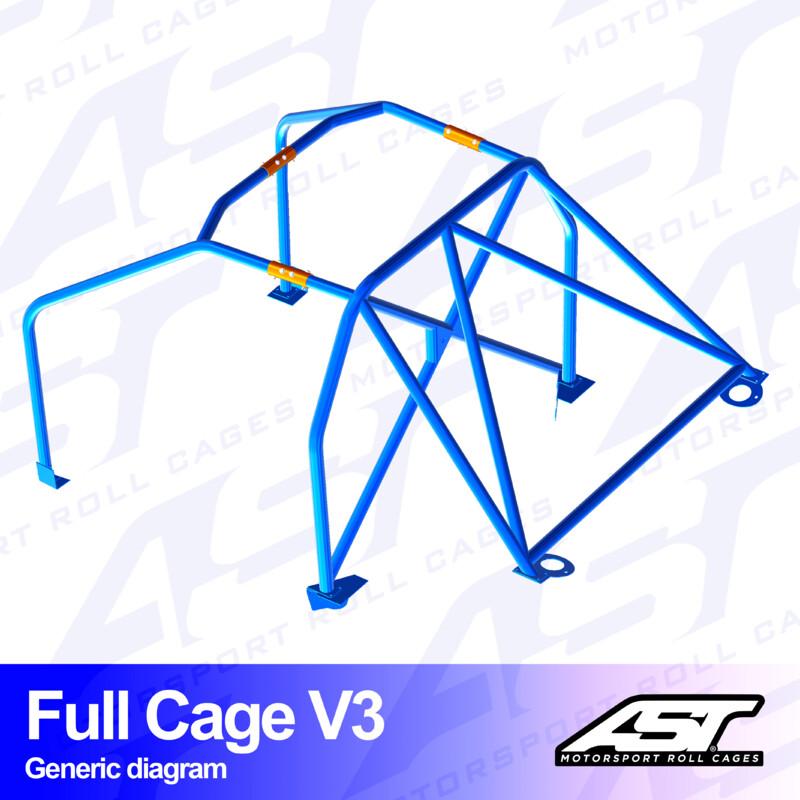 AST Rollcages V3 pultattava 6-pisteen turvakaari Mazda RX-7 FD